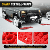 Nilight Off-Road Recovery Traction Boards For 4WD 4X4 with Jack Lift & Carry Bag (Red), view 5