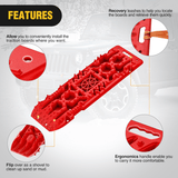 Nilight Off-Road Recovery Traction Boards For 4WD 4X4 with Jack Lift & Carry Bag (Red), view 6
