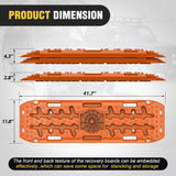 Nilight Off Road Traction Boards 4x4 Truck Jeep Recovery Tracks Mats Gear | Heavy Duty Tire Recovery Boards Mounting Kit With Round and Square Jack Lift Base for Truck Jeep SUV Mud Sand Dunes Snow, view 2