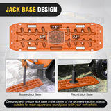 Nilight Off Road Traction Boards 4x4 Truck Jeep Recovery Tracks Mats Gear | Heavy Duty Tire Recovery Boards Mounting Kit With Round and Square Jack Lift Base for Truck Jeep SUV Mud Sand Dunes Snow, view 4