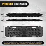 Nilight Off Road Traction Boards 4x4 Truck Jeep Recovery Tracks Mats Gear | Heavy Duty Tire Recovery Boards Mounting Kit With Round and Square Jack Lift Base for Truck Jeep SUV Mud Sand Dunes Snow, view 2