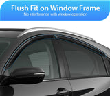 Nilight Out-Channel Rain Guards for Ford F150 Crew Cab 2004-2008, 4PCS | Tape-On Smoke Window Visors, Helps Reduce Wind Noise, Fits F150 2004 2005 2006 2007 2008, Lincoln Mark LT 2006 2007 2008, view 6