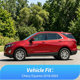 Nilight Outside-Mount Rain Guards for Chevy Equinox 2018-2024, 4PCS | Window Deflectors Window Visors for Fresh Air Circulation, Chevy Equinox 2018 2019 2020 2021 2022 2023 2024, Smoke Tinted, view 5