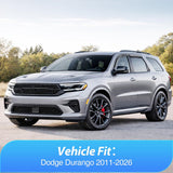 Nilight Outside-Mount Window Visors for Dodge Durango 2011-2026, 4PCS | Window Deflectors Rain Guards for Fresh Air Circulation, Durango 2011-2019 2020 2021 2022 2023 2024 2025 2026, Smoke Tinted, view 5