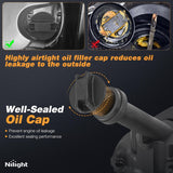 Nilight Pair Engine Valve Cover with Gasket for Nissan NV2500 NV3500 2012-2017 Pathfinder 2004 Armada 2005-2015, Infiniti QX56 2004-2010 Valve Cover, V8 5.6L Engine, view 6