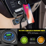 Nilight PD Type C and USB Charger Cigarette Lighter Socket Pre-Wired 12V 24V, view 5