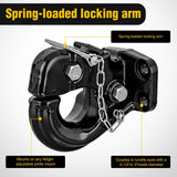 Nilight Pintle Hook Hitch with Mounting Kit 30,000 lbs, Fits 2-1/2 to 3-Inch Lunette Ring, Mount Required, 15Ton Hitch Receiver fit for Pintle Hook Mount, view 4