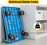 Nilight Platform Cart 880 lbs Heavy Duty Push Cart Dolly with 5 Inch TPR Wheels 36 x 24 Inch PP Deck Flatbed Cart Platform Truck for Home Garage Warehouse Use Black, view 4