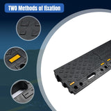 Nilight Portable Plastic Curb Ramps - 3.9 Inch Rise Interlocking Threshold Ramp for Scooter Wheelchair Motorcycle Dolly, Lightweight 2 Pack, view 4