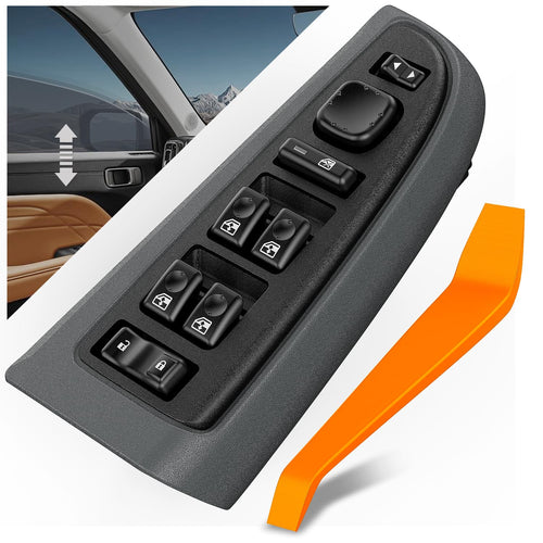 Nilight Power Master Window Switch Black Bezel Compatible with 2003 2004 2005 2006 2007 Chevrolet Silverado 1500 2500 3500 Avalanche Suburban Tahoe Cadillac Escalade GMC Sierra Yukon Replacement Set