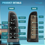 Nilight Power Master Window Switch Black Bezel Compatible with 2003 2004 2005 2006 2007 Chevrolet Silverado 1500 2500 3500 Avalanche Suburban Tahoe Cadillac Escalade GMC Sierra Yukon Replacement Set, view 2
