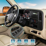 Nilight Power Master Window Switch Black Bezel Compatible with 2003 2004 2005 2006 2007 Chevrolet Silverado 1500 2500 3500 Avalanche Suburban Tahoe Cadillac Escalade GMC Sierra Yukon Replacement Set, view 3