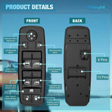Nilight 2008 2009 2010 2011 2012 Jeep Liberty 2008 2009 2010 2011 2012 Dodge Nitro 2009 2010 Dodge Journey Front Left Driver Side Power Master Window Switch, view 4