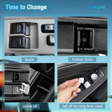 Nilight 2011 2012 2013 Chrysler 200 300 Sebring Dodge Avenger Caliber Charger Magnum Compass Patriot Mitsubishi Raider Ram Dakota Power Master Window Switch, view 2