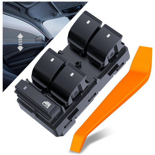 Nilight Power Master Window Switch Replacement for 2007-2016 GMC Acadia | for 2007 2008 2009 2010 2011 2012 2013 2014 2015 2016 GMC Acadia Driver Side Switch w/Removal Tool 20945224 901994
