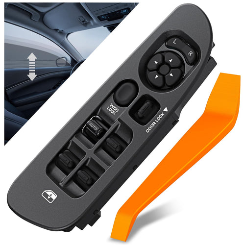Nilight Power Master Window Switch w/Black Bezel for 2002-2010 Dodge Ram | 2002 2003 2004 2005 2006 2007 2008 2009 2010 Dodge Ram 1500 2500 3500 4500 5500 2001-2004 Dodge Dakota Durango 68171680AA