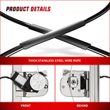 Nilight Power Window Regulator/Motor Rear Driver Side Compatible with Chevrolet Silverado/GMC Sierra 1500 2500 HD 3500 HD 2007 2008 2009 2010 2011 2012 2013,Rear Left,741-388, view 3