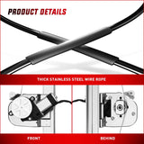 Nilight Power Window Regulator/Motor Rear Passenger Side Compatible with Chevrolet Silverado/GMC Sierra 1500 2500 HD 3500 HD 2007 2008 2009 2010 2011 2012 2013,Rear Right,741-389, view 3