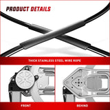 Nilight Power Window Regulator with Motor Assembly Replacement for Ford Ranger 2011-1993, Front Passenger Side, 741-832, view 3