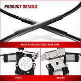 Nilight Power Window Regulator with Motor Rear Passenger Side,Compatible with Cadillac Escalade/Chevy Tahoe/GMC Yukon 2002 2003 2004 2005 2006,Rear Right,748-229, view 3