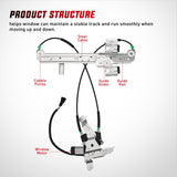 Nilight Power Window Regulator with Motor Rear Passenger Side,Compatible with Cadillac Escalade/Chevy Tahoe/GMC Yukon 2002 2003 2004 2005 2006,Rear Right,748-229, view 6