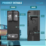 Nilight Power Window Switch for 1995-2005 Chevy/GMC 15151356 901048 | for 1995 1996 1997 1998 1999 2000 2001 2002 2003 2004 2005 Chevrolet Blazer C1500 K1500 S10 Silverado GMC Jimmy Sonoma Yukon, view 2