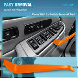 Nilight Power Window Switch for 2003-2007 Chevrolet Silverado/GMC Sierra | for 2003 2004 2005 2006 Cadillac Escalade Chevrolet Avalanche /Suburban 1500/2500 GMC Yukon 10398568 15109670 15883323, view 3