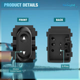 Nilight Power Window Switch for 2004-2008 F-150 /Mercury/Lincon | 2003 2004 2005 2006 2007 2008 Crown Victoria Expedition Mercury Grand Marquis Marauder Lincoln Mark LT 5L1Z-14529-BA 901-324, view 2