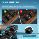 Nilight Power Window Switch for 2007-2013 Chevrolet Avalanche/GMC Sierra | for 2008 2009 2010 2011 2012 2013 2014 2015 2016 2017 2018 Chevrolet Silverado 11-14 GMC Yukon 15093439 20835552 1S15733, view 4