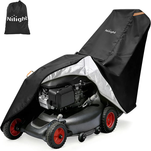 Nilight Push Lawn Mower Cover 75 Inch, Waterproof Walk Behind Mower Cover | 420D Heavy Duty Fabric, All-weather & UV Protection