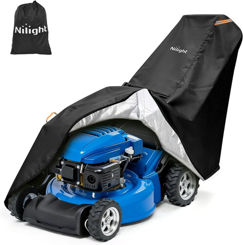 Nilight Push Lawn Mower Cover 87 Inch, Waterproof Walk Behind Mower Cover | 420D Heavy Duty Fabric, All-weather & UV Protection