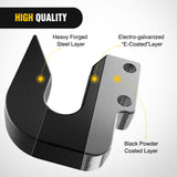 Nilight Quick Hitch Top Hook for Cat 1 Fit for Harbor Freight Tow Hook Up 3 Point Quick Attach Category Black Powder Coated Replaces HW14-11-37 and HF141137, view 3