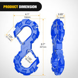 Nilight Quick Release S-Tow Shackle Hook – Heavy Duty Off-Road Recovery Hook, Fits Winch Rope & Recovery Strap, 11,000 LBS Working Load, for Jeep, SUV, ATV, Trailers, Blue, view 3