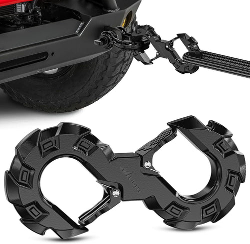 Nilight Quick Release S-Tow Shackle Hook – Heavy Duty Off-Road Recovery Hook, Fits Winch Rope & Recovery Strap, 11,000 LBS Working Load, for Jeep, SUV, ATV, Trailers, Forged Steel, Black