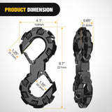 Nilight Quick Release S-Tow Shackle Hook – Heavy Duty Off-Road Recovery Hook, Fits Winch Rope & Recovery Strap, 11,000 LBS Working Load, for Jeep, SUV, ATV, Trailers, Forged Steel, Black, view 2