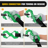Nilight Quick Release S-Tow Shackle Hook – Heavy Duty Off-Road Recovery Hook, Fits Winch Rope & Recovery Strap, 11,000 LBS Working Load, for Jeep, SUV, ATV, Trailers, Forged Steel, Green, view 2