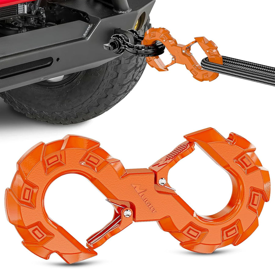 Nilight Quick Release S-Tow Shackle Hook – Heavy Duty Off-Road Recovery Hook, Fits Winch Rope & Recovery Strap, 11,000 LBS Working Load, for Jeep, SUV, ATV, Trailers, Forged Steel, Orange