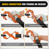 Nilight Quick Release S-Tow Shackle Hook – Heavy Duty Off-Road Recovery Hook, Fits Winch Rope & Recovery Strap, 11,000 LBS Working Load, for Jeep, SUV, ATV, Trailers, Forged Steel, Orange, view 2