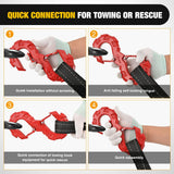 Nilight Quick Release S-Tow Shackle Hook – Heavy Duty Off-Road Recovery Hook, Fits Winch Rope & Recovery Strap, 11,000 LBS Working Load, for Jeep, SUV, ATV, Trailers, Forged Steel, Red, view 2