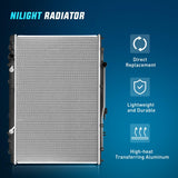 Nilight Radiator for Acura MDX V6 3.5L 2003 2004 2005 2006, Honda Pilot V6 3.5L 2005-2008 Automatic Transmission, Engine Coolant Radiator Replace# 19010RDJA51, 19010RDJA52, view 2