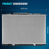 Nilight Radiator for Acura MDX V6 3.5L 2003 2004 2005 2006, Honda Pilot V6 3.5L 2005-2008 Automatic Transmission, Engine Coolant Radiator Replace# 19010RDJA51, 19010RDJA52, view 4