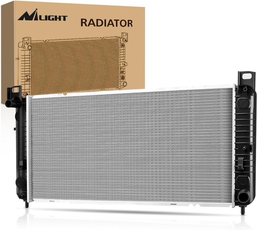 Nilight Radiator for Chevrolet Silverado 2500 GMC Sierra 2500 1999 2000 V8 6.0L, Avalanche 1500 2002 2003 2004, Manual Transmission Without Engine Oil Cooler