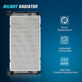 Nilight Radiator for Chevrolet Silverado 2500 GMC Sierra 2500 1999 2000 V8 6.0L, Avalanche 1500 2002 2003 2004, Manual Transmission Without Engine Oil Cooler, view 2