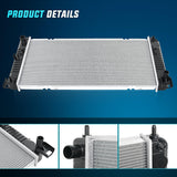 Nilight Radiator for Chevrolet Silverado 2500 GMC Sierra 2500 1999 2000 V8 6.0L, Avalanche 1500 2002 2003 2004, Manual Transmission Without Engine Oil Cooler, view 3