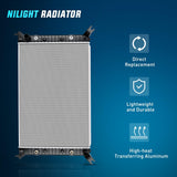 Nilight Radiator for Chevrolet Silverado 2500 HD 3500 HD, GMC Sierra 2500 HD 3500 HD 2011 2012 2013 2014 2015 2016 2017 2018 2019 Automatic Transmission, view 2