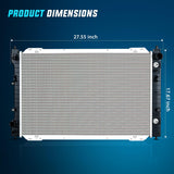 Nilight Radiator for Ford Escape 2001 2002 2003 2004 2005 2006 2007, Mazda Tribute 2001-2006, Mercury Mariner 2005-2008 3.0L V6, view 4