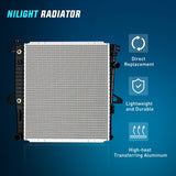 Nilight Radiator for Ford Explorer 4.0L V6 1998 1999 2000 2001, Ranger 3.0L V6 1999-2002 2003 2004 2005 2006 2007 2008, B3000 B4000 1998-2009, view 2