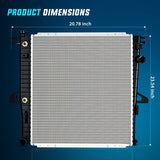 Nilight Radiator for Ford Explorer 4.0L V6 1998 1999 2000 2001, Ranger 3.0L V6 1999-2002 2003 2004 2005 2006 2007 2008, B3000 B4000 1998-2009, view 4