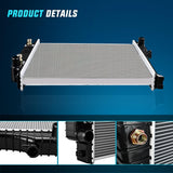 Nilight Radiator for Ford Explorer V6 V8 4.0L 2006, Explorer Sport 2007, Mercury Mountaineer 2006, view 3