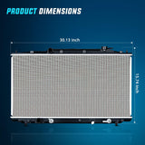Nilight Radiator for Honda Accord 2008 2009 2010 2011 2012, Crosstour 2012 2013 2014 2015 2.4L L4, Engine Coolant Radiator Assembly Replace# 19010R70A51, view 4
